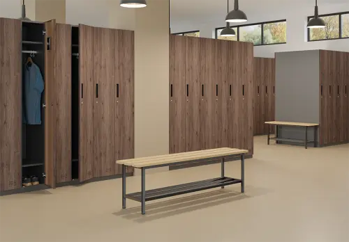 WOODMETAL 600 skříň šatní, 1850x600x500 mm, 2-dílná, stříbrná/javor